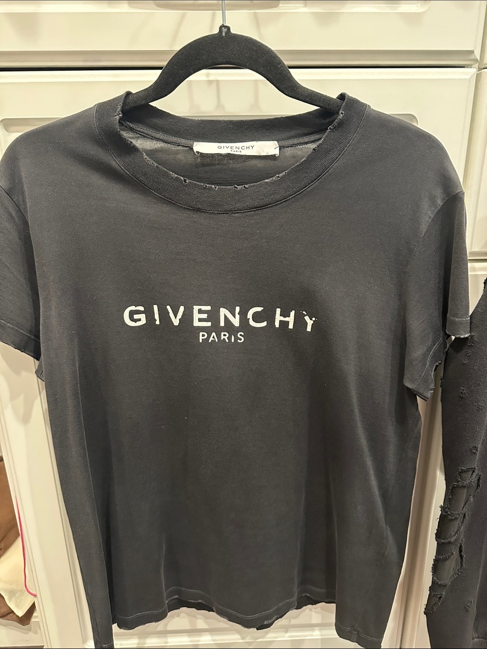 Givenchy Black Logo Short Sleeve Tee